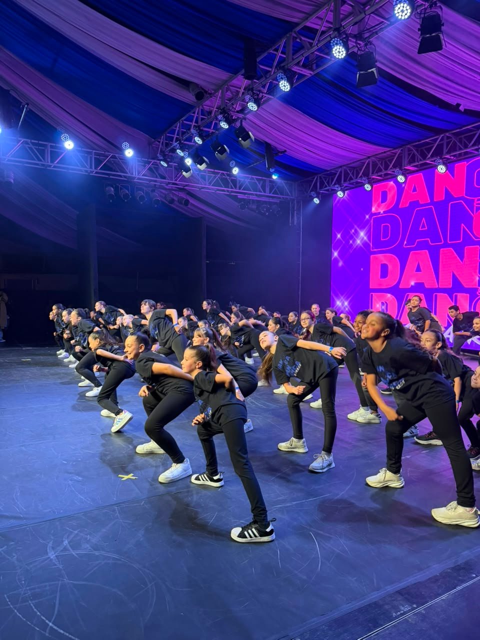 Apresentação no palco