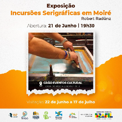 Abertura da nova exposição “Incursões Serigráficas em Moiré