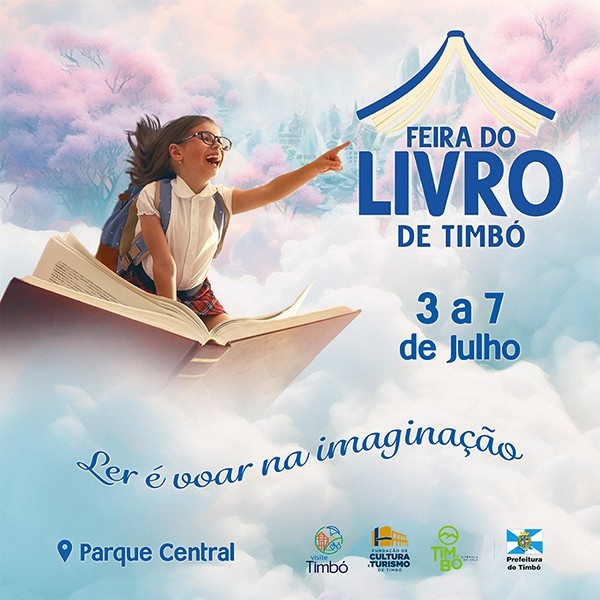 Feira do Livro de Timbó acontece de 03 a 07 de julho