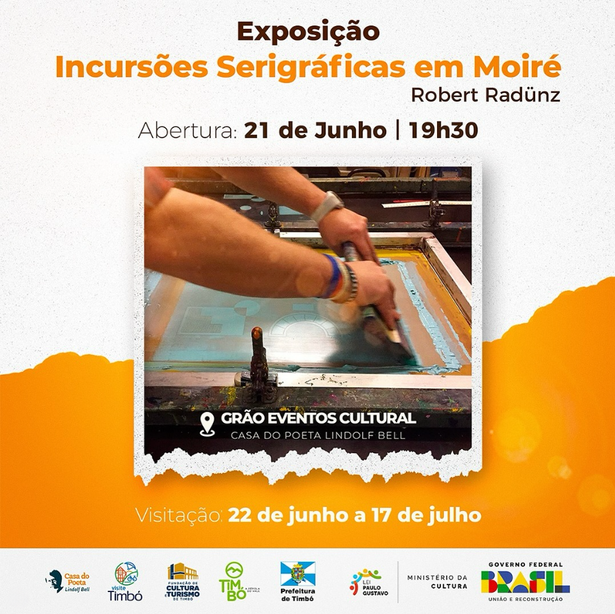 Abertura da nova exposição “Incursões Serigráficas em Moiré